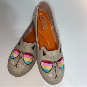 BOBS cat slip on’s
